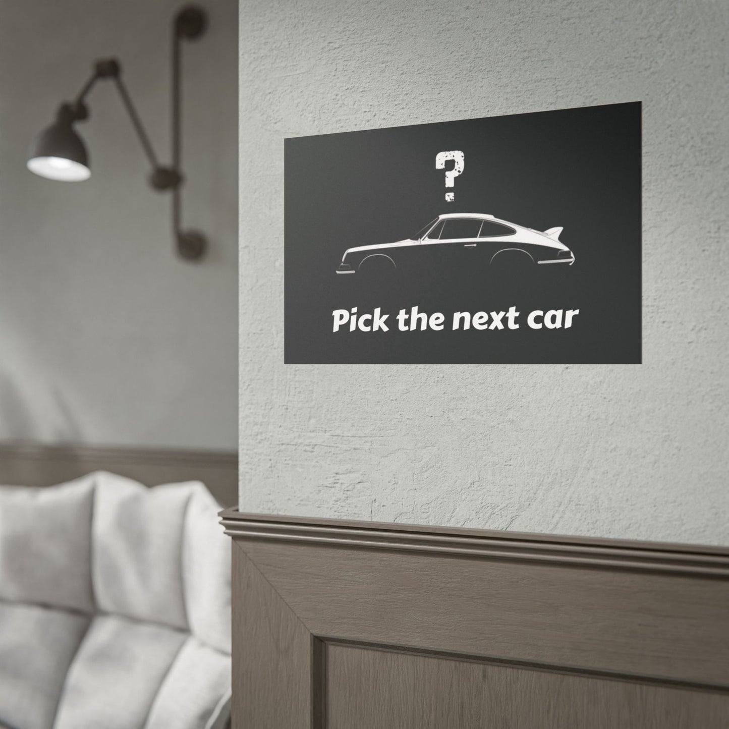Pick your favourite car and we'll do the rest - Rolled Poster