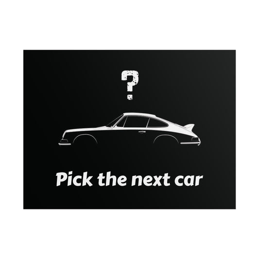 Pick your favourite car and we'll do the rest - Rolled Poster